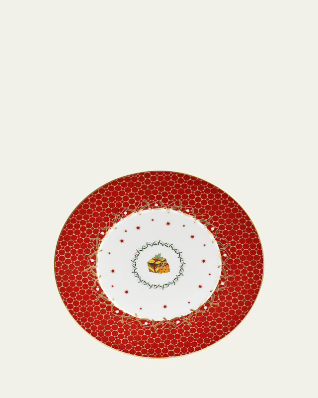 Noel Red Gift Salad Plate